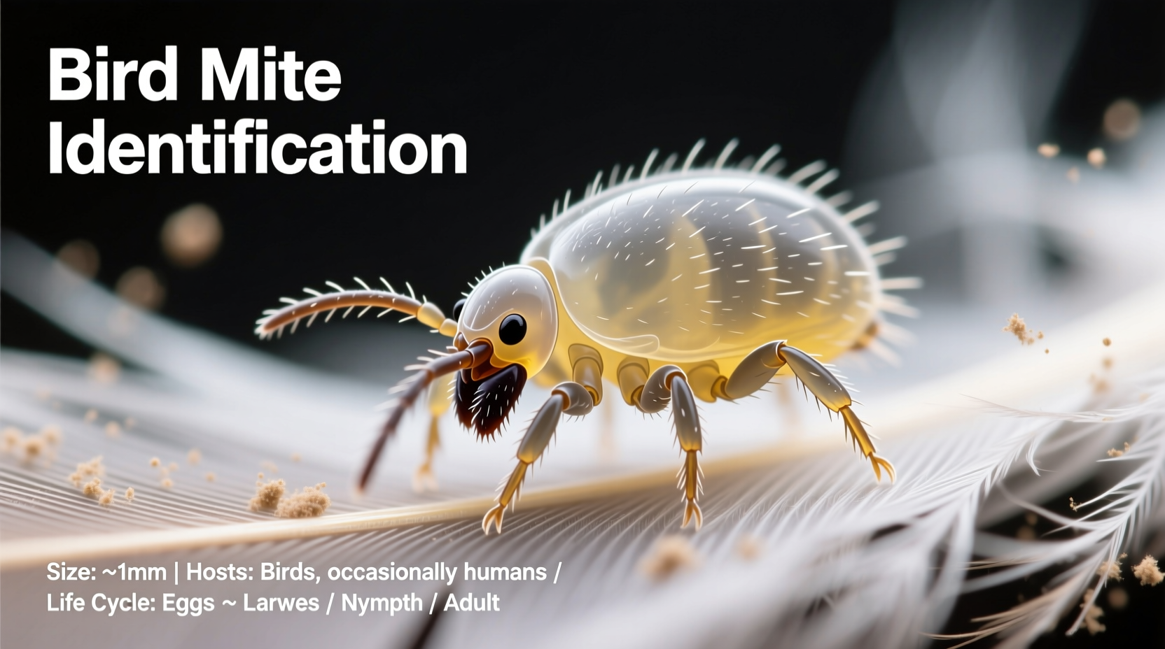 what do bird mites look like