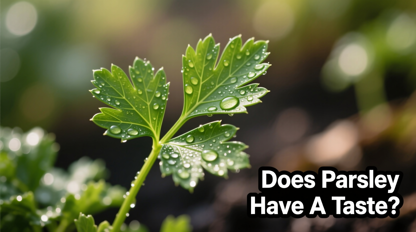 does parsley have a taste