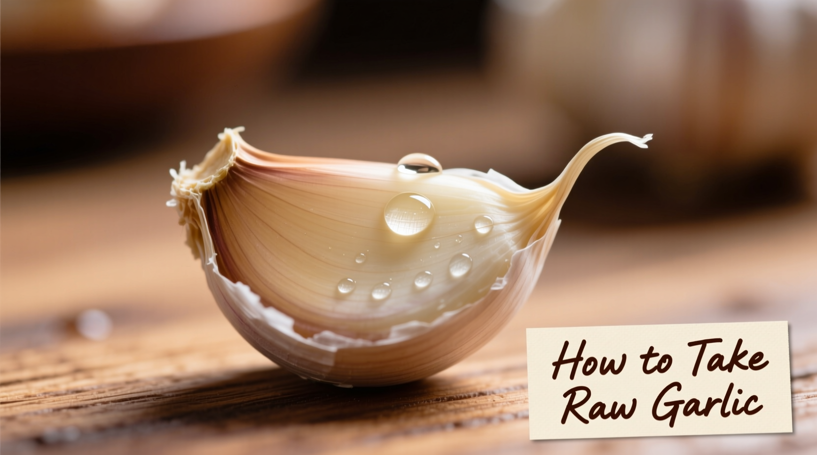how to take raw garlic