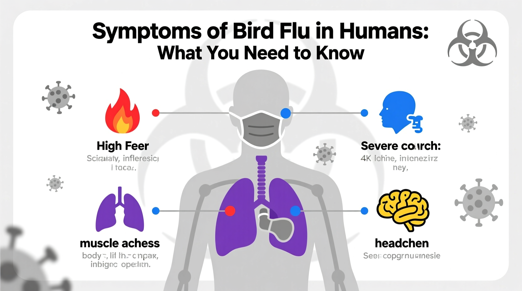 what are the symptoms of bird flu in humans
