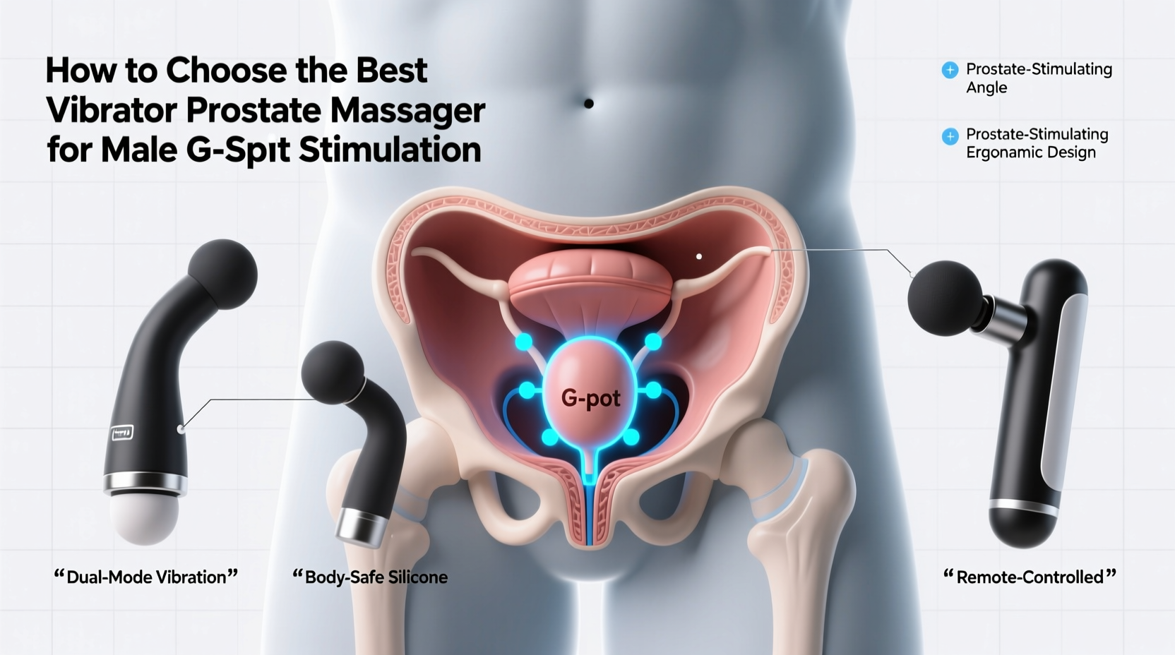 How to Choose the Best Vibrator Prostate Massager for Male G-Spot  Stimulation