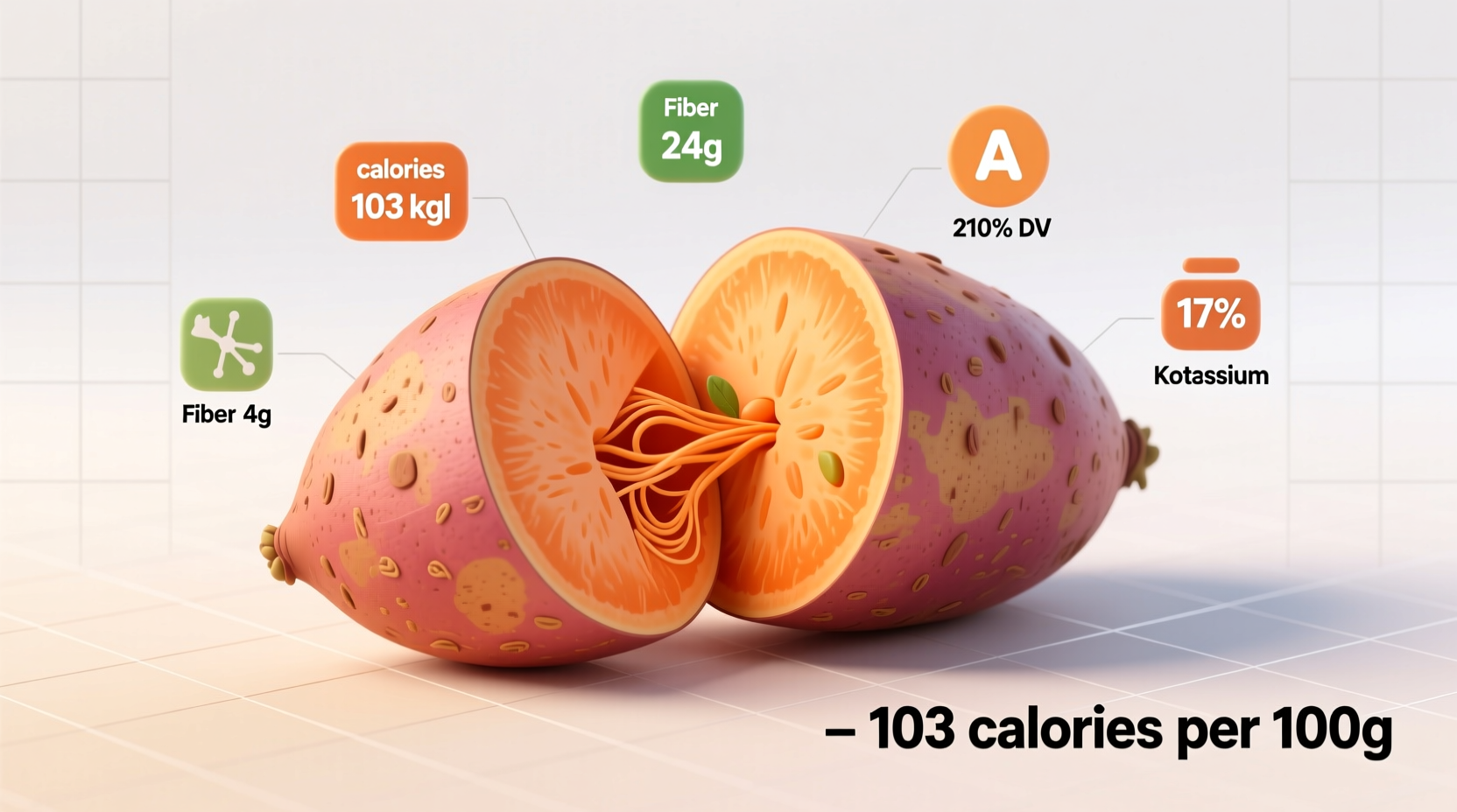 One Sweet Potato Calories: Exact Count by Size & Method