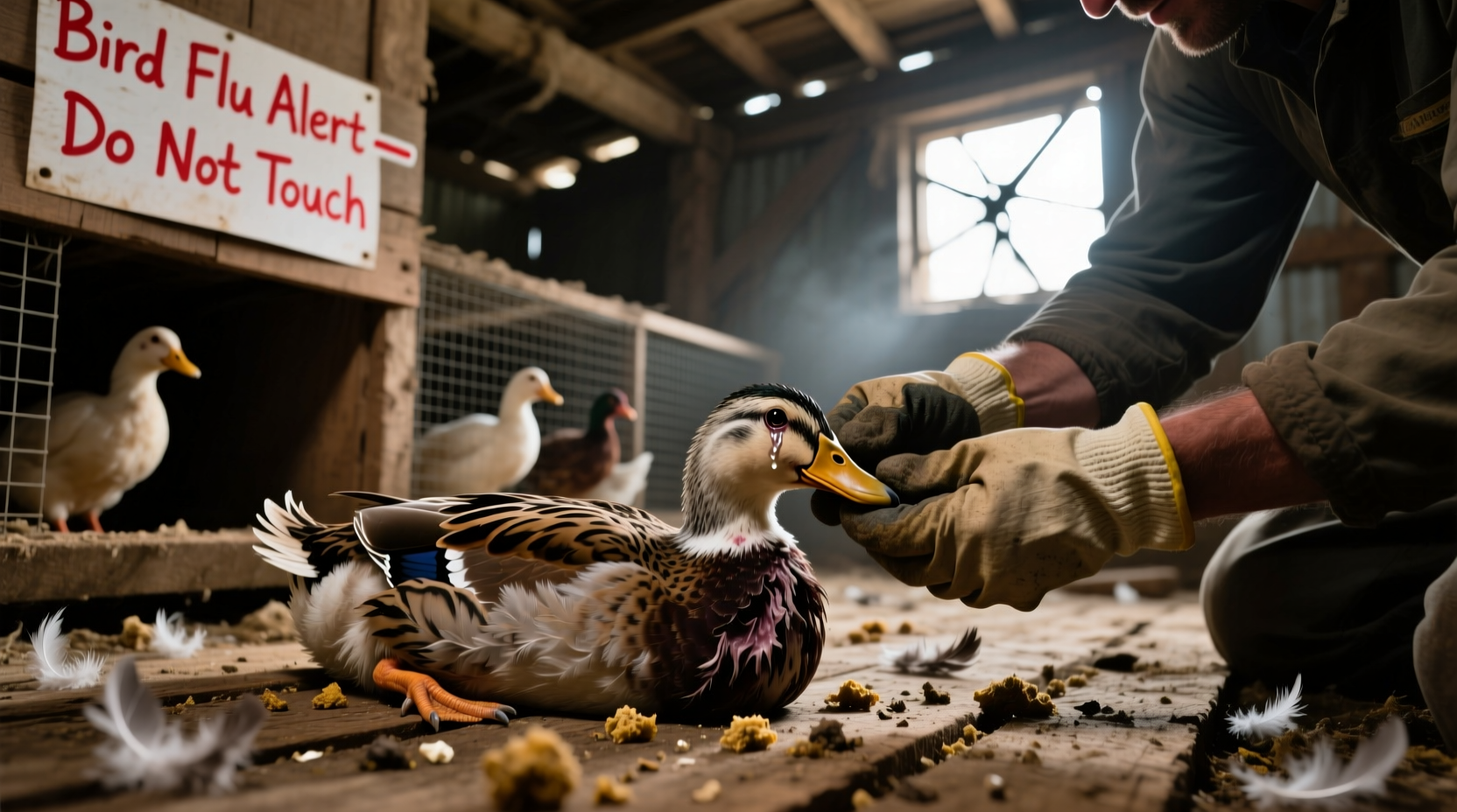 how do you catch bird flu