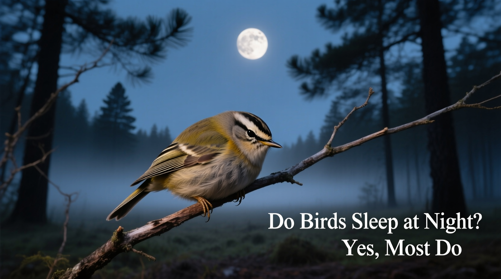 do birds sleep at night