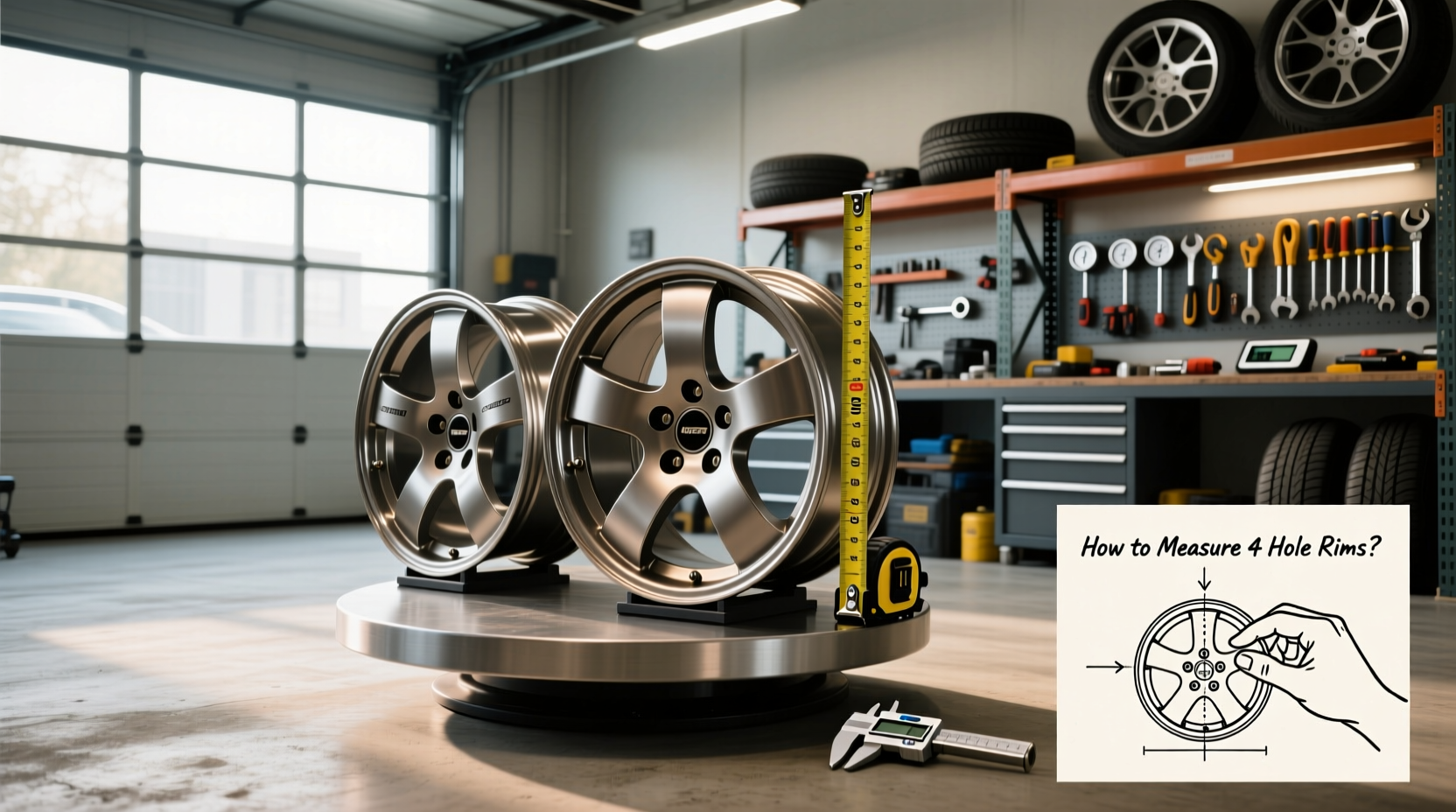 How to Choose Rims for Sale 4 Hole, How to Measure 4 Hole Rims?