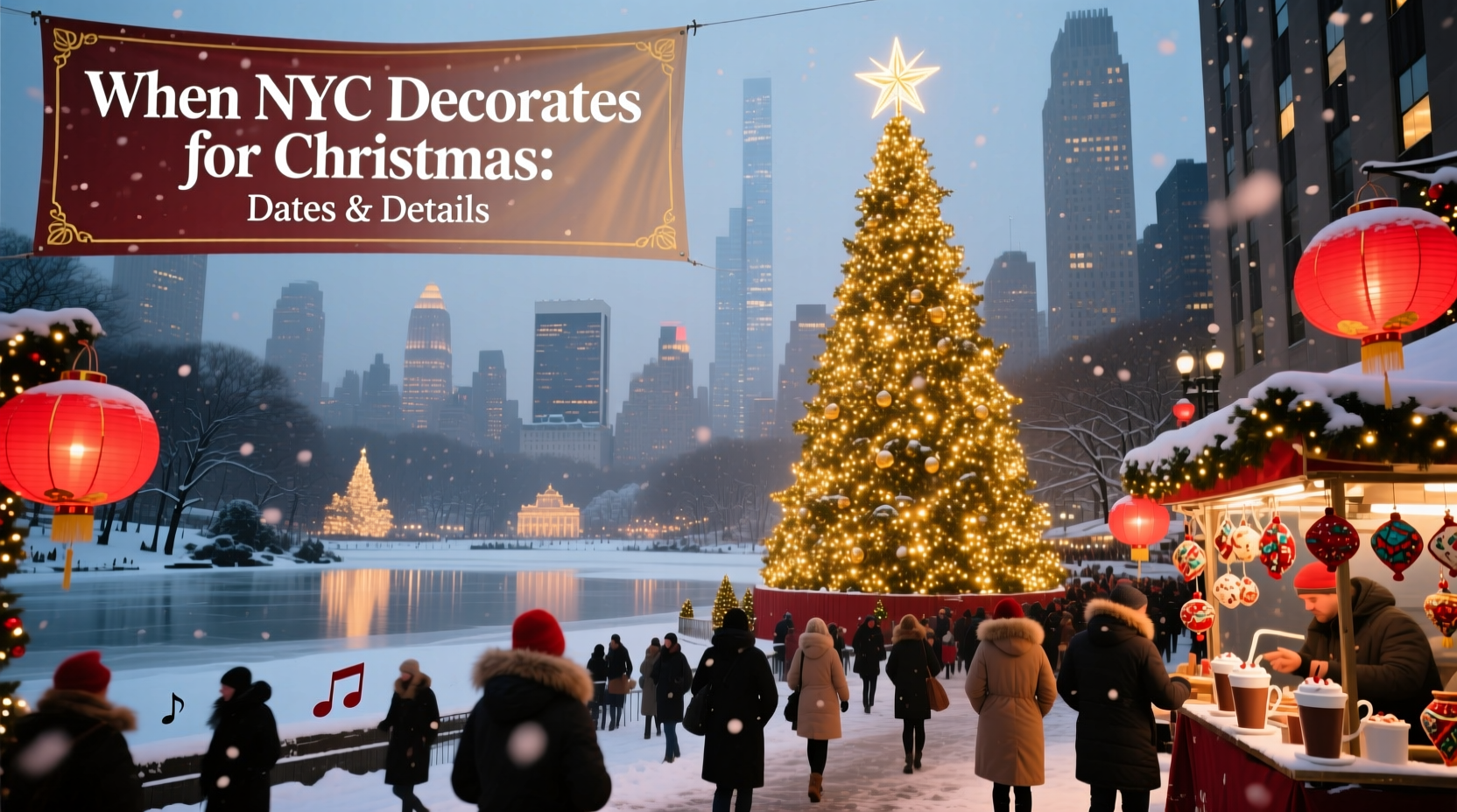 when does new york city decorate for christmas