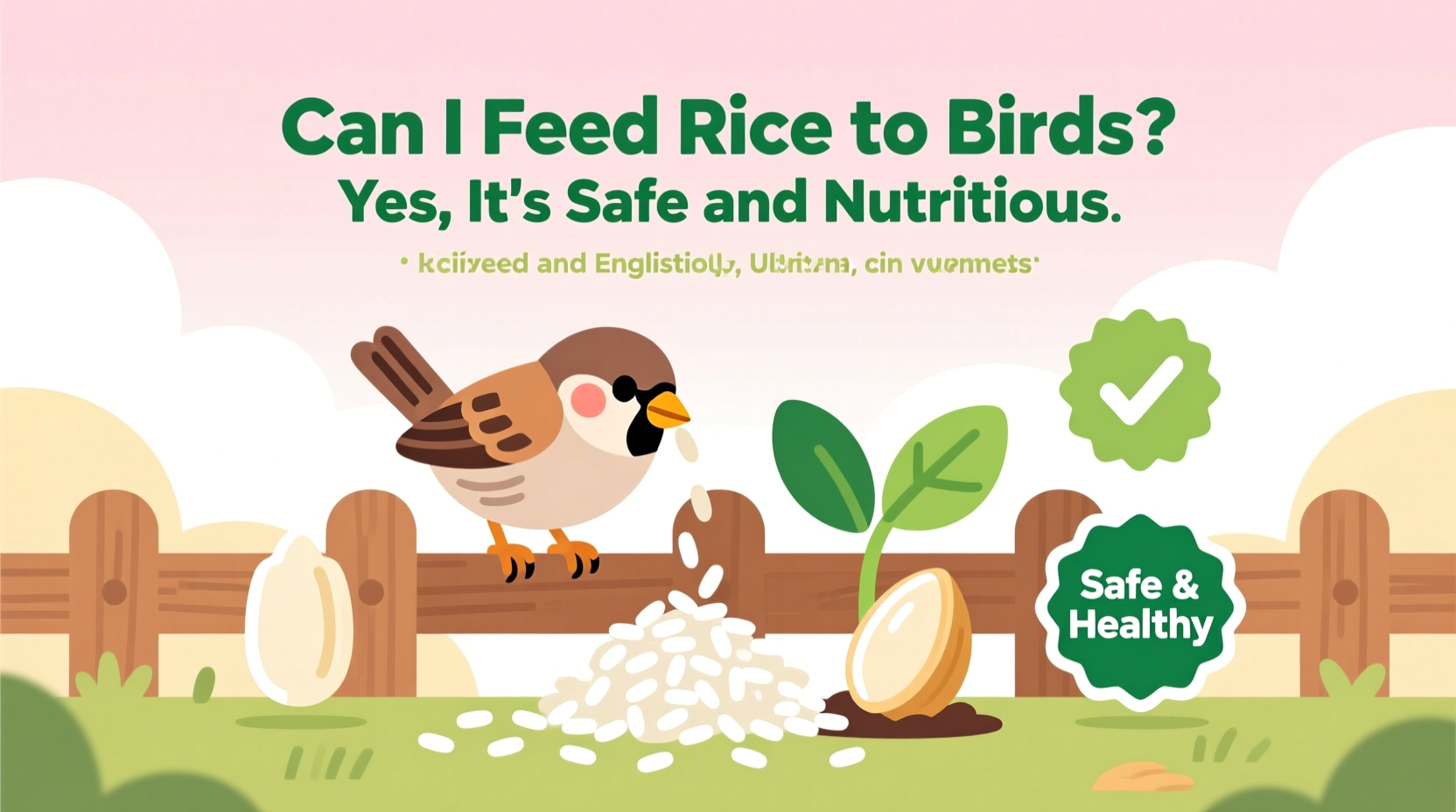 can i feed rice to birds
