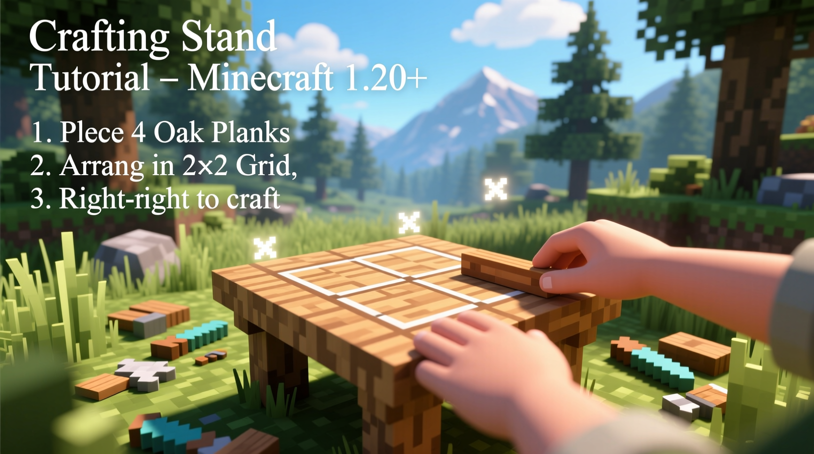 how to craft a brewing stand minecraft