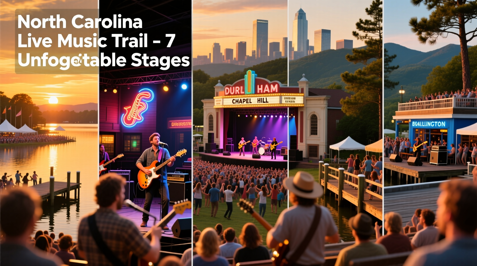 How to Get to 7 Places to See Incredible Live Music in North Carolina