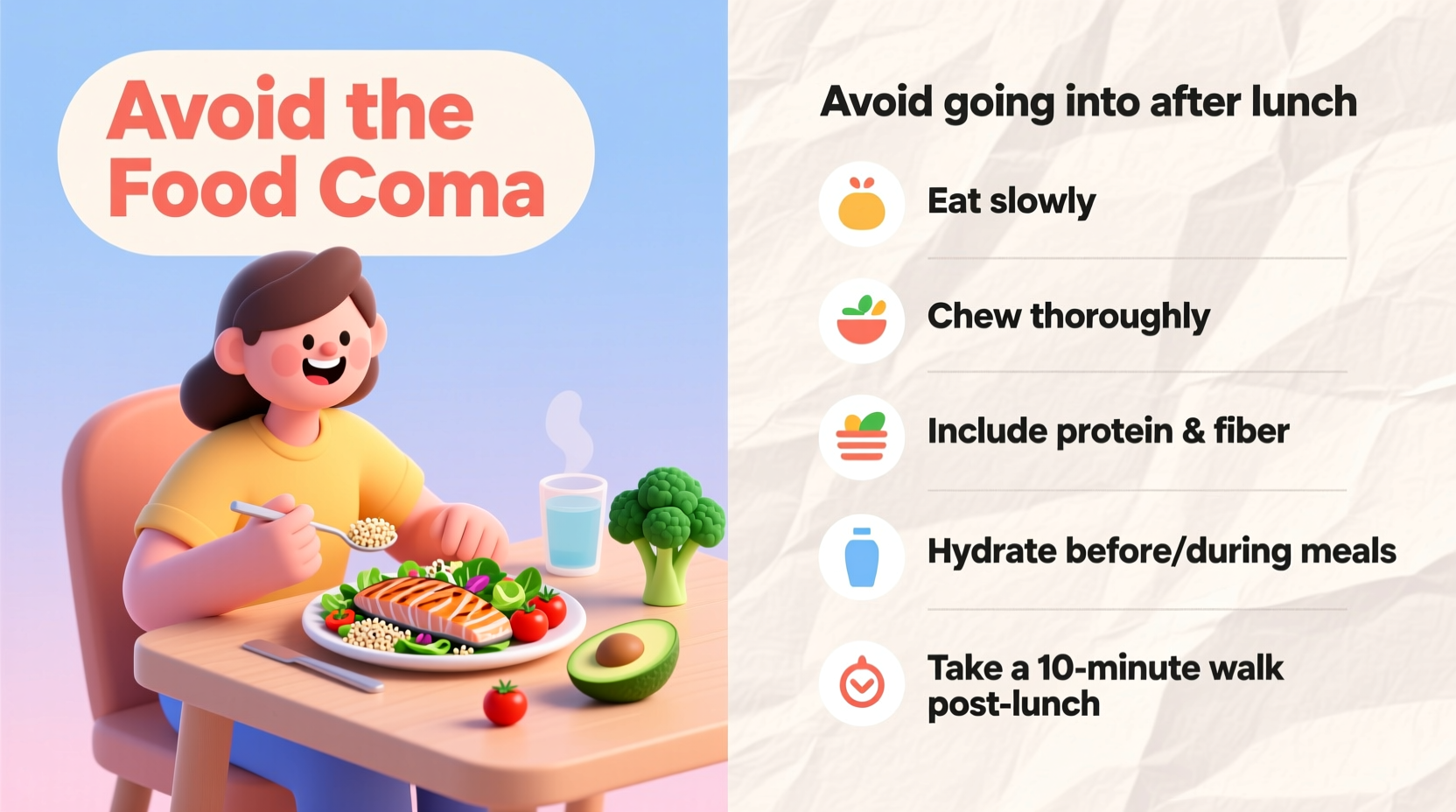 Beat the Afternoon Slump: Science-Backed Lunch Strategies, image size:1664x928