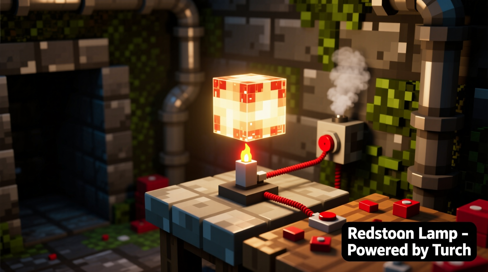 how to craft a redstone lamp