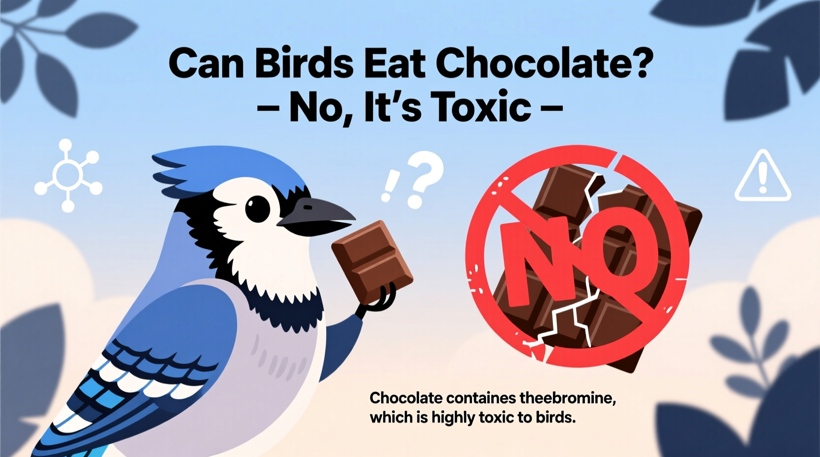 can birds eat chocolate
