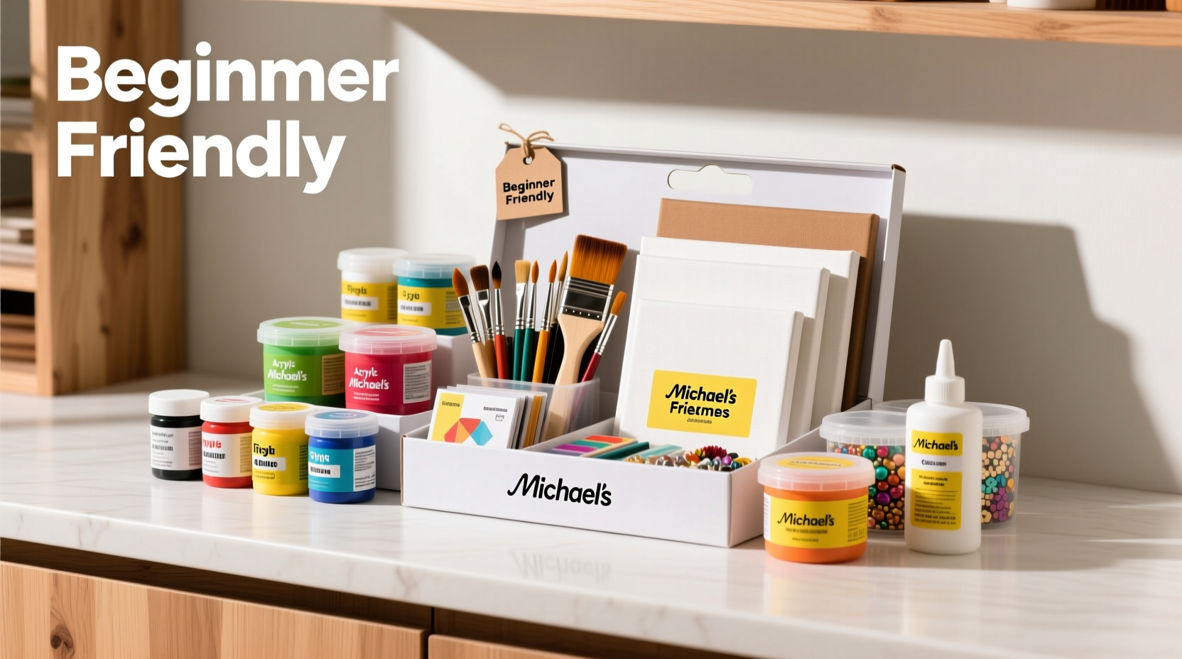Michaels craft store beginner kit with pre-measured materials