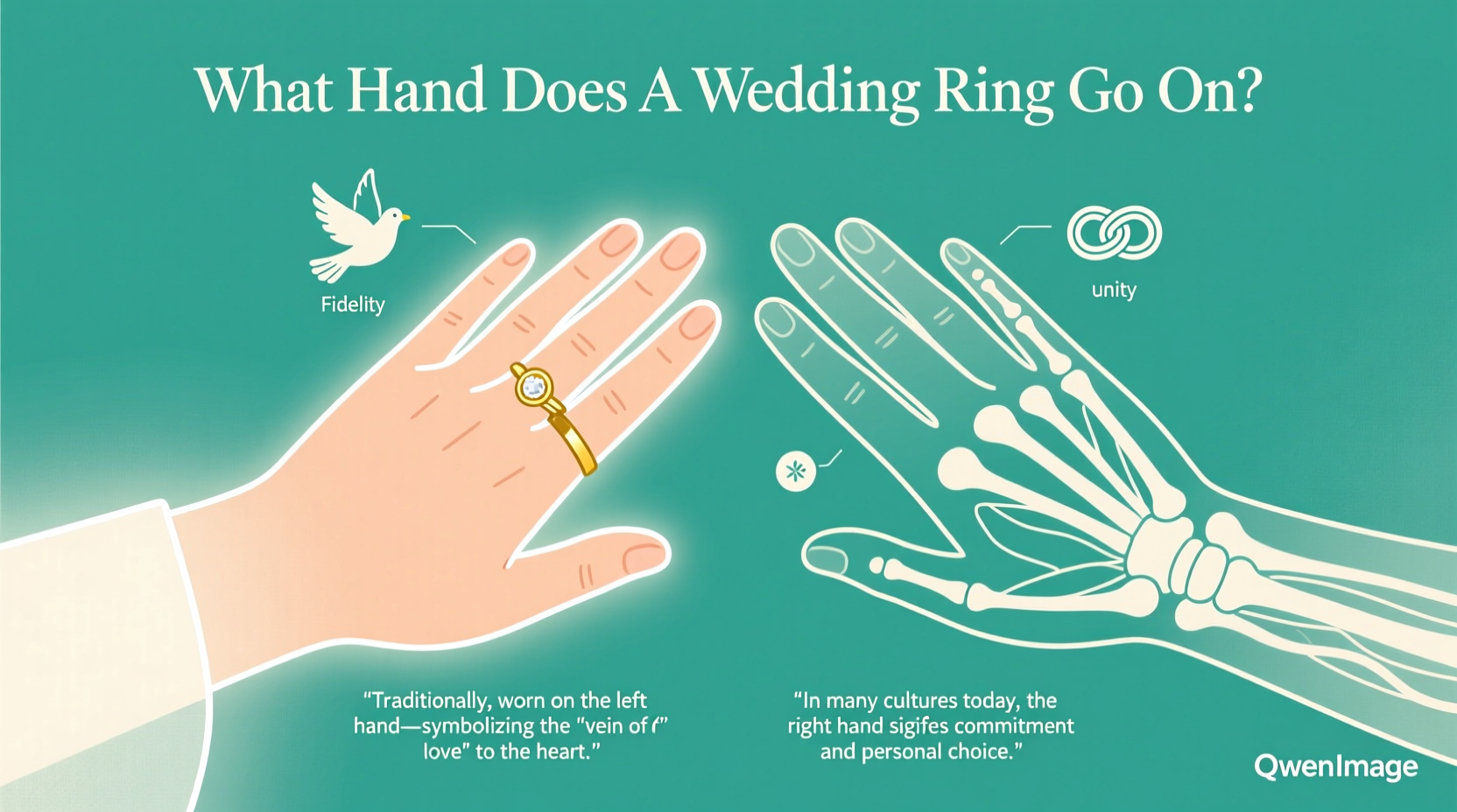 Left hand, right hand, thumb—how wedding ring placement tells a story older than your grandparents’ vows