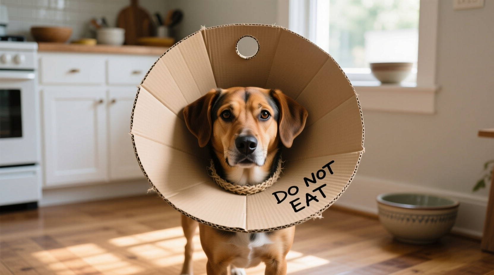 homemade dog cone
