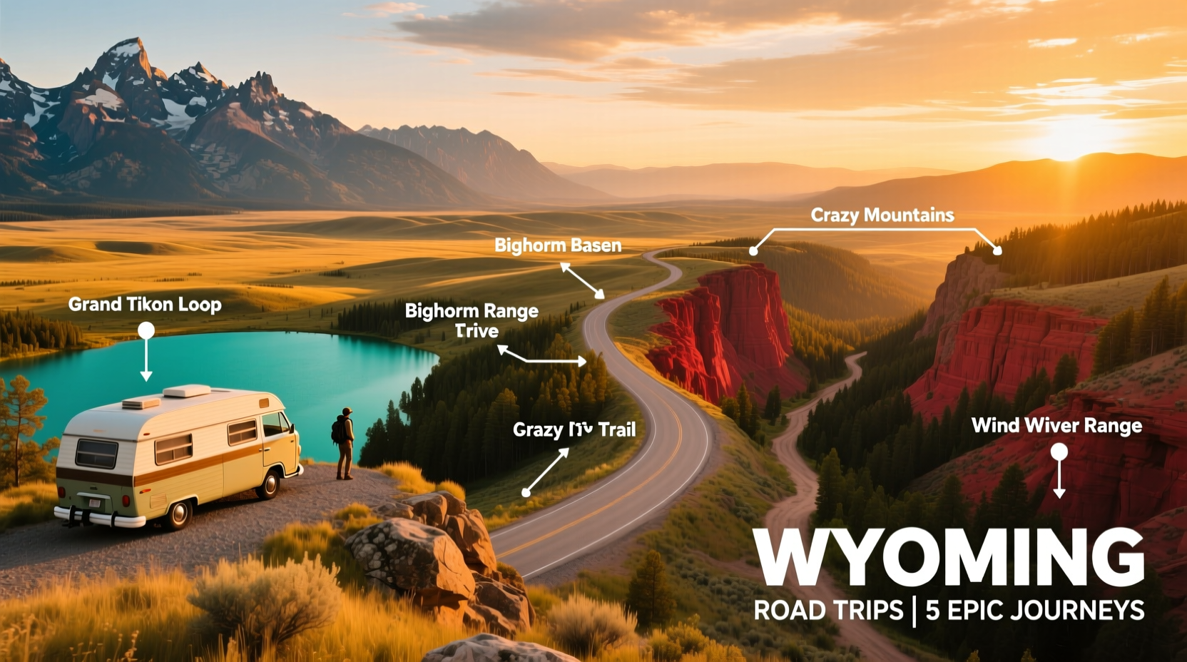 5 Epic Road Trip Itineraries in Wyoming: Budget Travel Guide