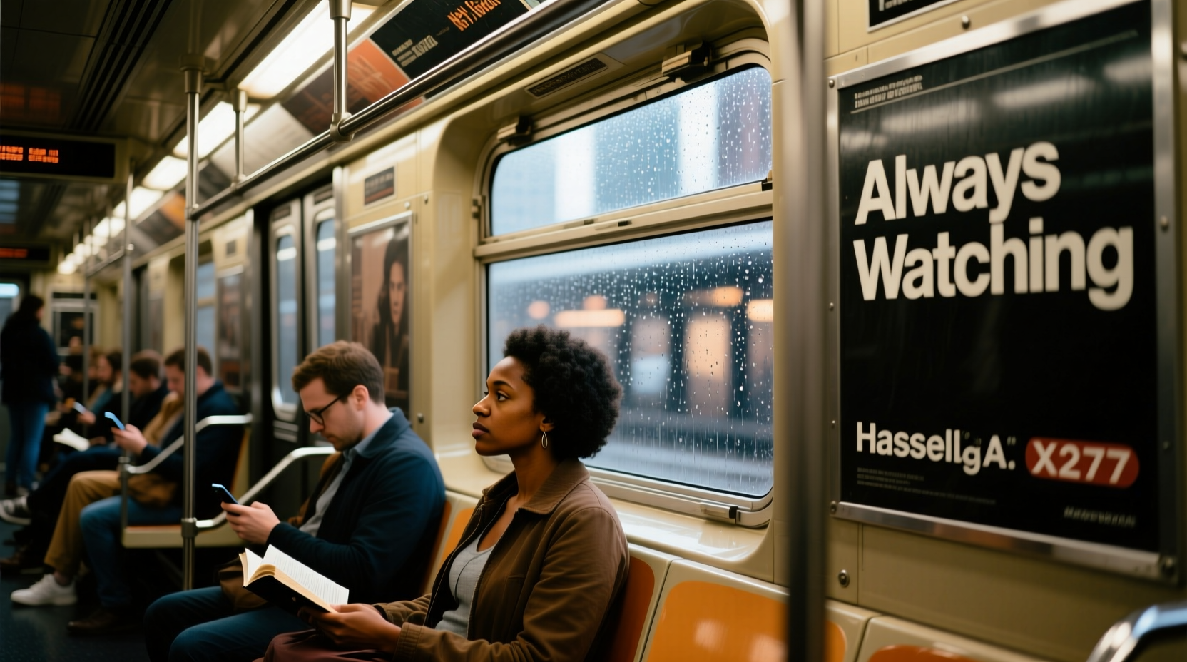 Photo-Essay Someone Is Always Watching on the NYC Train: Transport & Logistics Guide