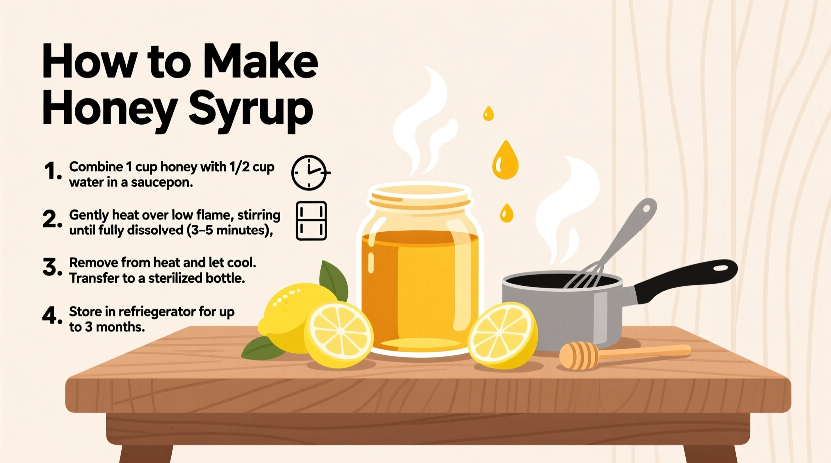 how to make syrup with honey