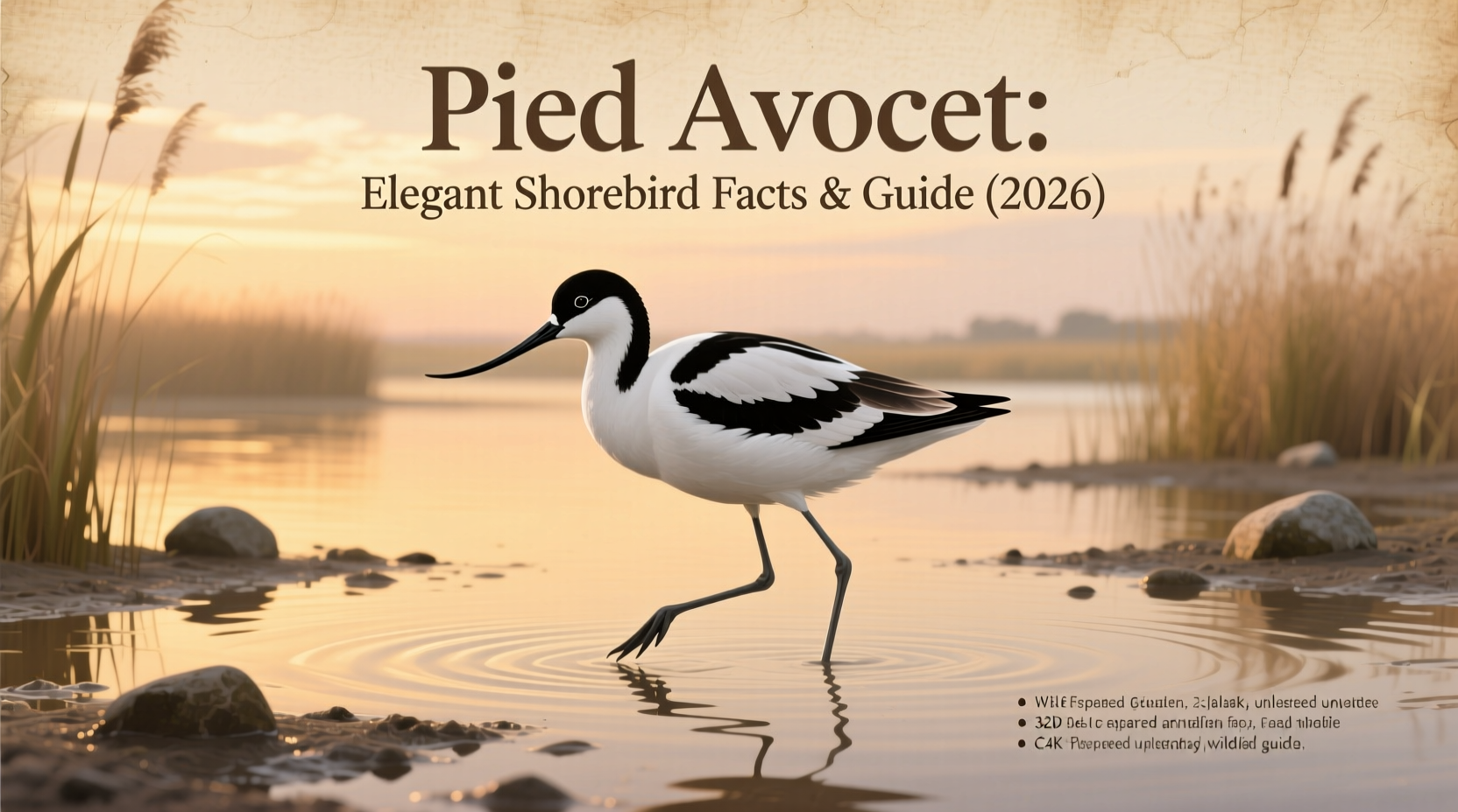 Pied Avocet: Elegant Shorebird Facts & Guide (2026)