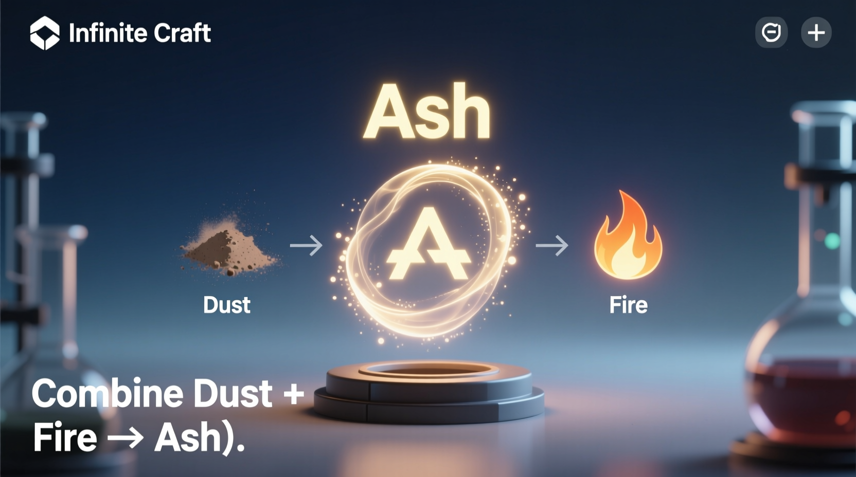 how to make ash in infinite craft