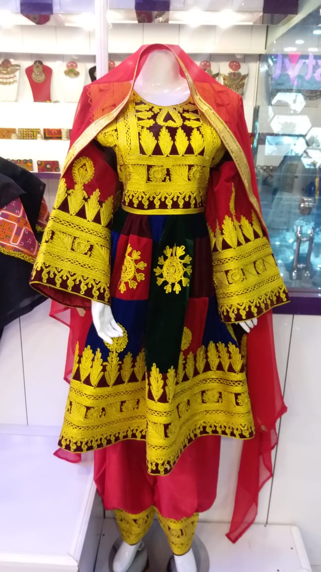 Customized Handmade Kuchi Tribal Afghan Dress