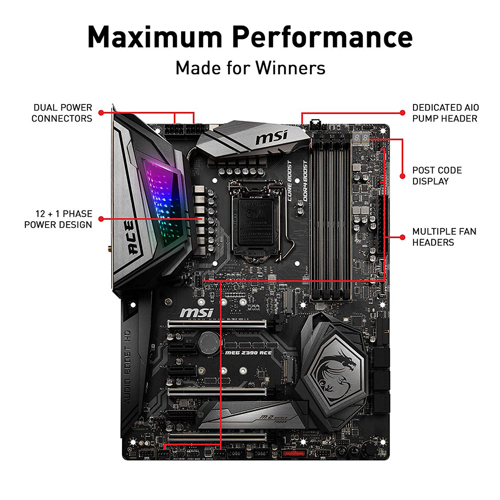 マザーボード MSI MEG Z390 ACE LGA 1151 Amazon | MSI MEG Z390 ACE LGA1151（Intel 8thおよび9th Gen）M