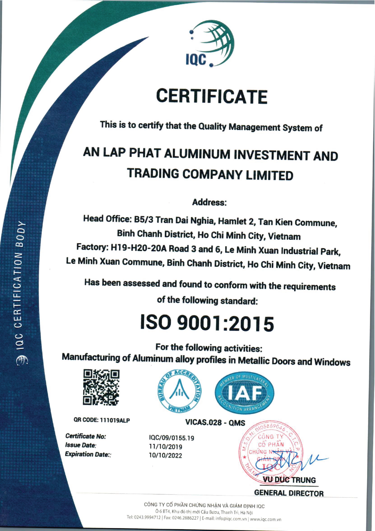 Cheap Aluminum alloy casement profiles doors