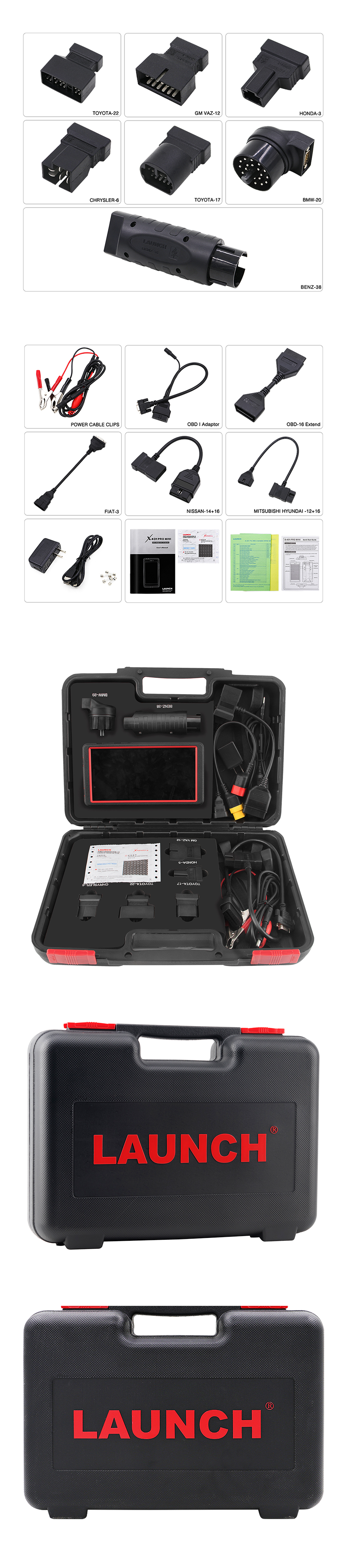 LAUNCH X431 Pro Mini Full System Auto Diagnostic scanner WiFi/BT X-431 Pro X431 Pros Mini Car Scanner 2 Years Free Update