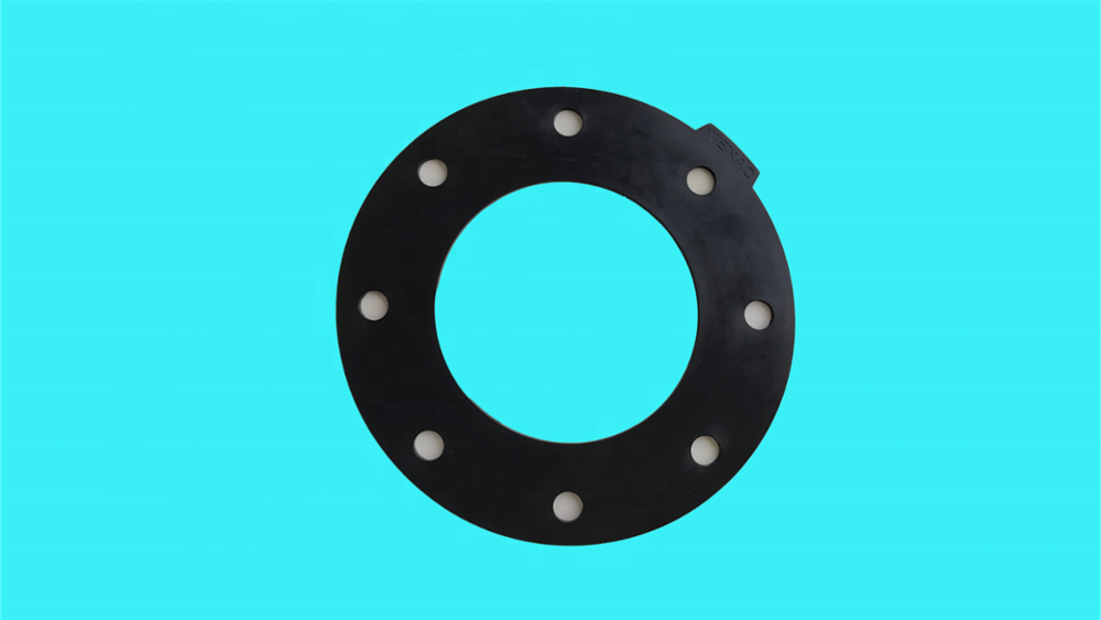 FKM Silicone Molded Rubber Gaskets , Corrugated Red Rubber Flange Gasket