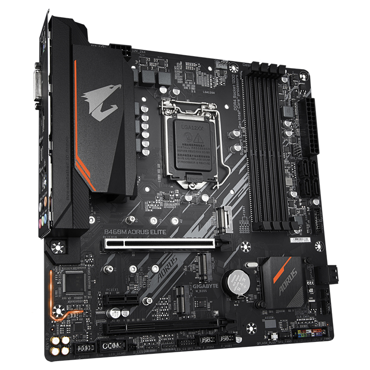 GIGABYTE B460M AORUS ELITE Used Gaming Motherboard, Supports Intel