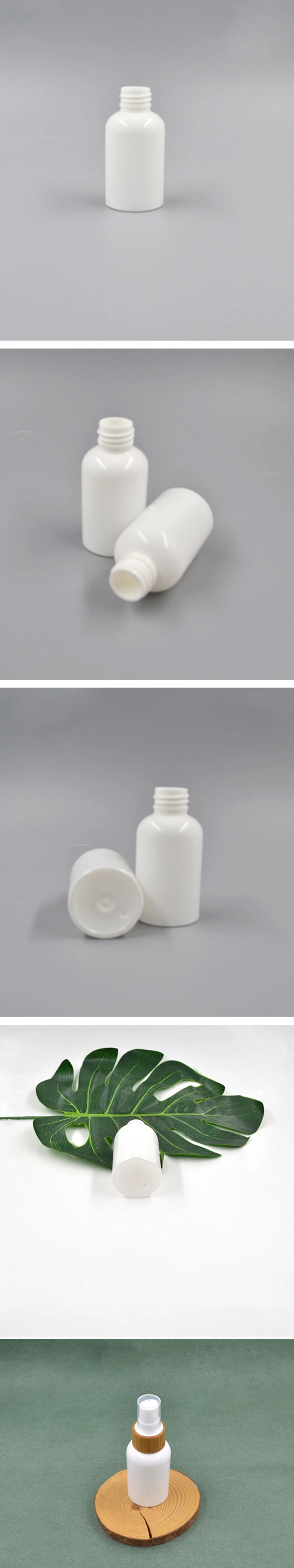 Factory Direct Biodegradable PLA Plastic Medical Spray Bottle With Bamboo Collar