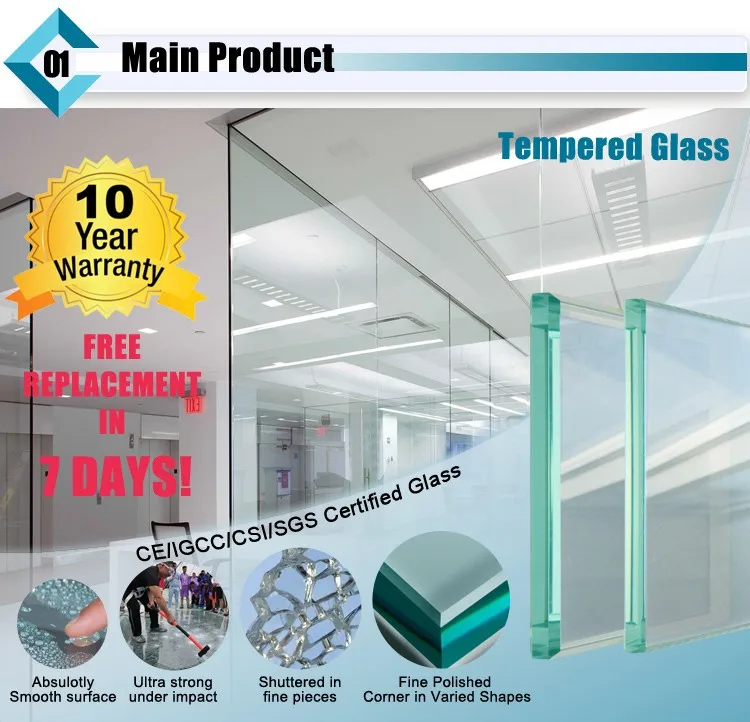Factory 4mm 5mm 6mm 8mm 10mm 12mm Tempered Glass Price For Greenhouse