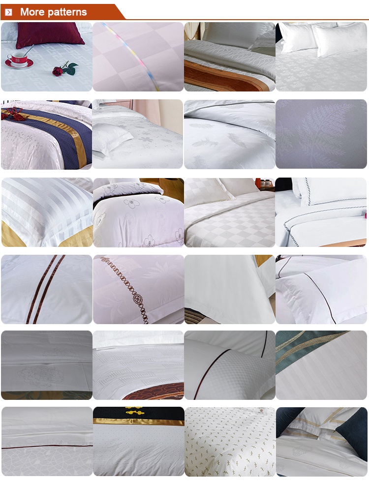 CFL hotel supplies white bed sheet for hotels and hospitals