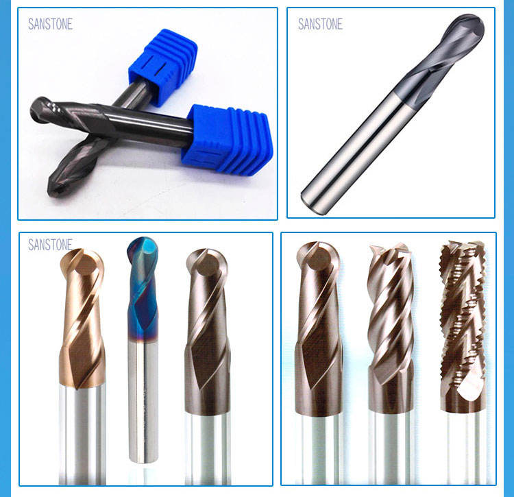 超硬アンダーカットエンドミル300度球形ボールエンドミル