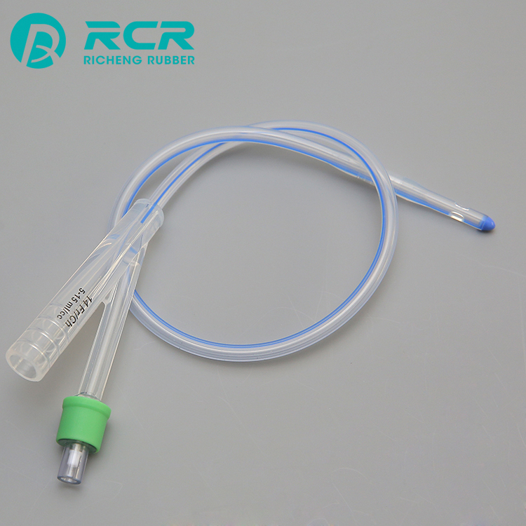 专业定制颜色 foley 导管硅胶,医用硅胶导尿管