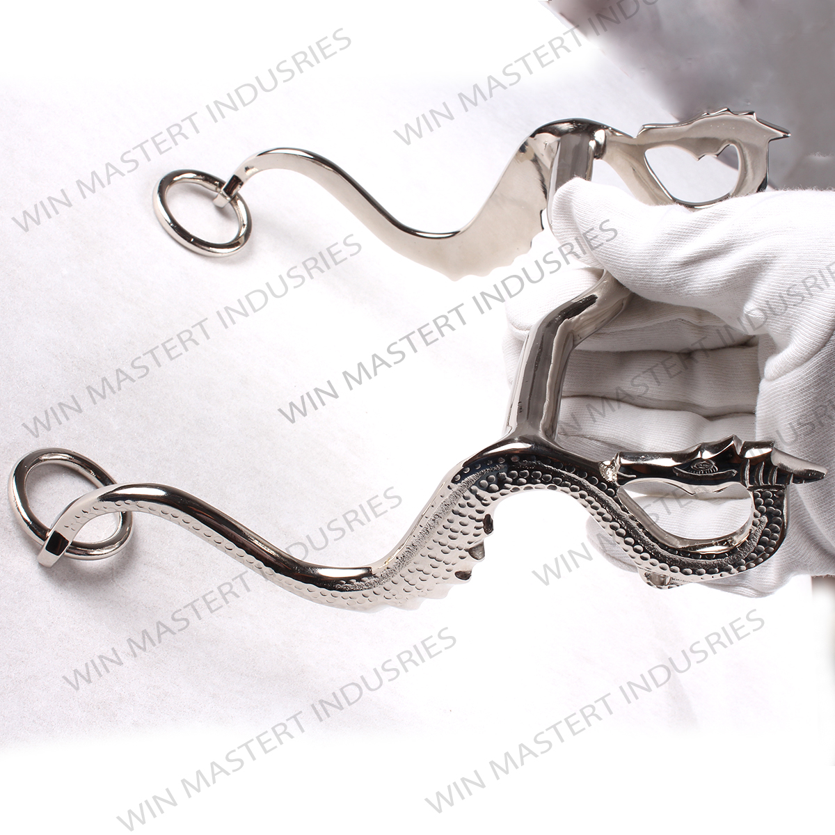 Embout de bouche de cheval élégant 12.7cm, décoratif en