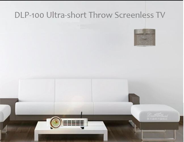 Mini 1280x800 DLP short focus projector DLP-100 Brightness 800 Ansi lumens