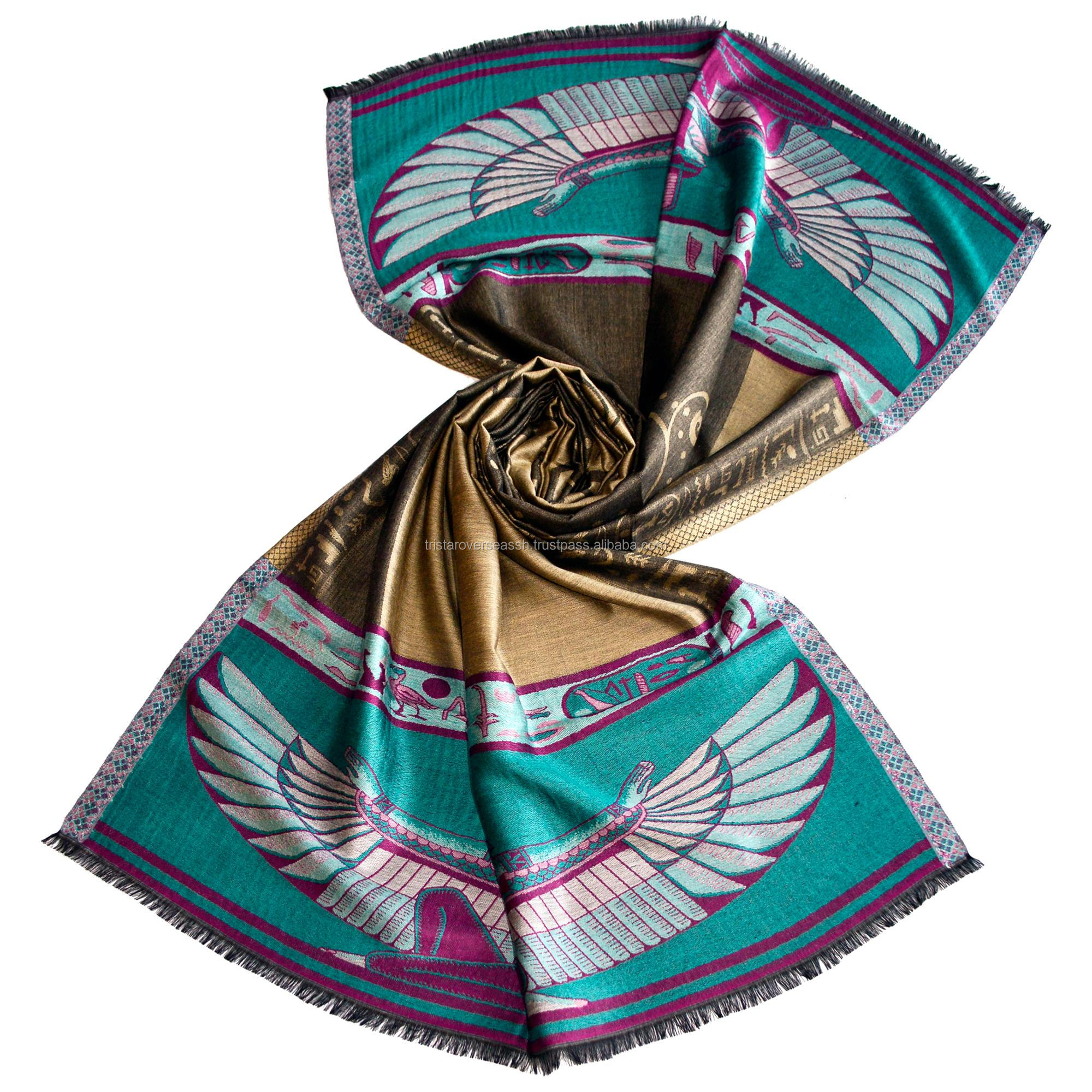 印度柔软莫代尔艺术丝绸jamavar围巾柔软闪亮作为丝绸人造丝细模态