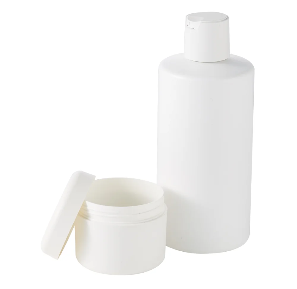 400ml Empty PLA Biodegradable Cosmetic Packaging Plastic Bottle With Press Cap