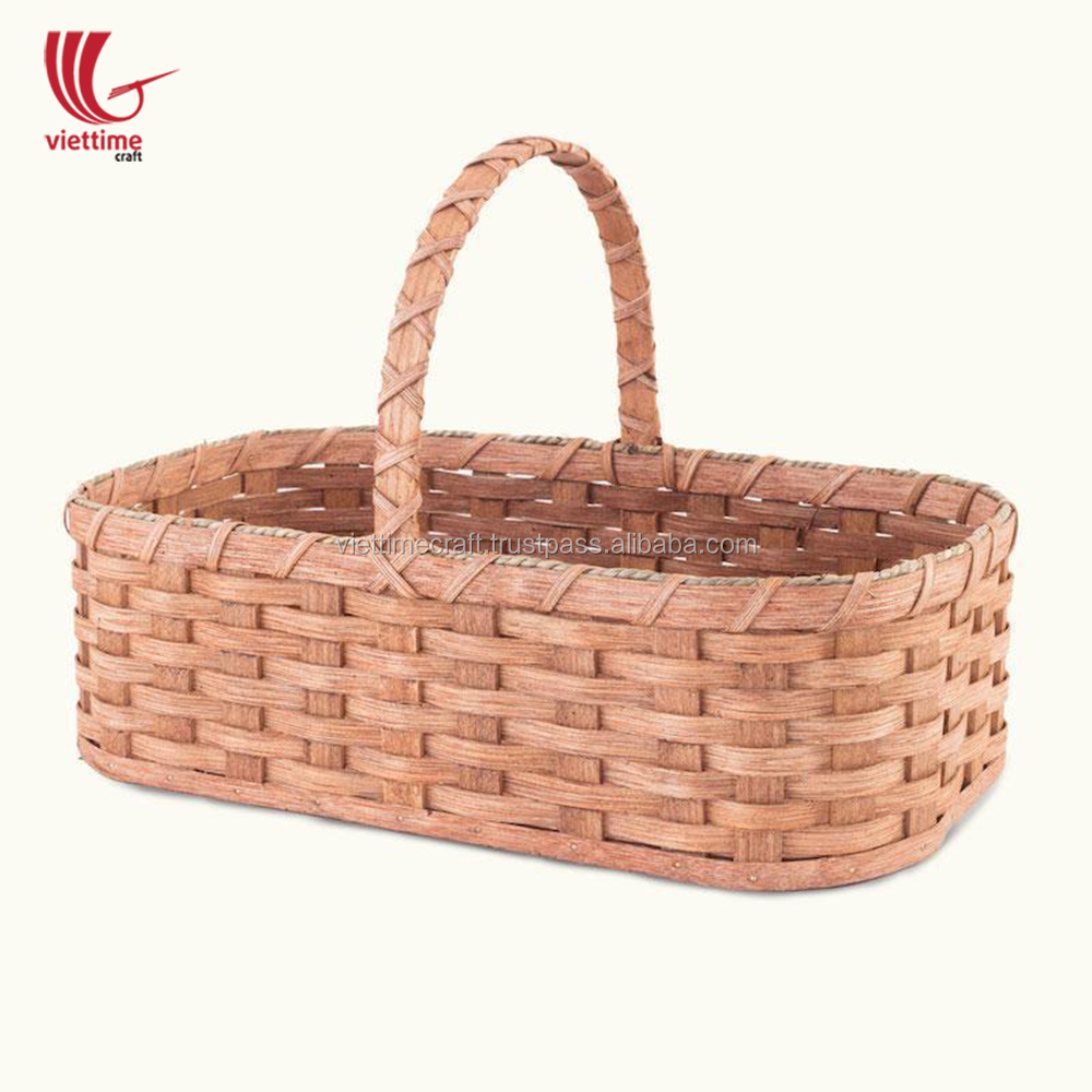 简单的传统编织竹木野餐篮/篮野餐批发 - buy picnic basket,wicker