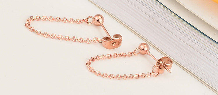 Accessoires de mode Femmes Custors Boucle d'oreille à goujon en acier inoxydable or en acier inoxydable