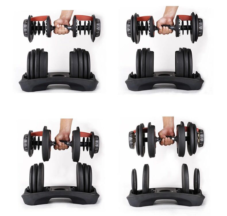 Gym Fitness Adjustable Dumbbell And Dumbbell Weight Set