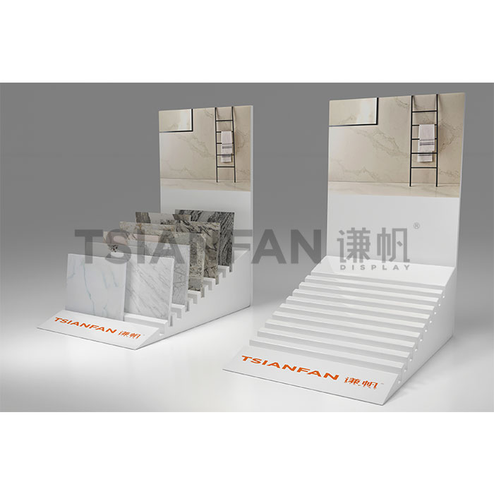 Get $1000 coupon custom stone displays porcelain tile display stand floor tile ceramic laptop stand rack plant stand