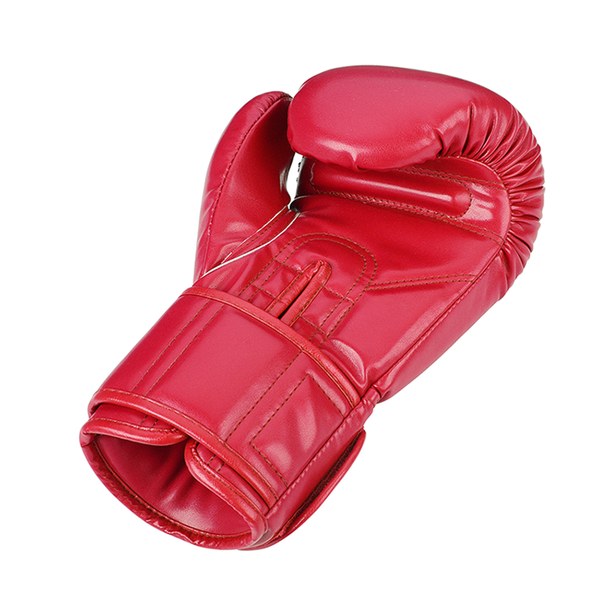 红色新设计定制拳击临风格皮革训练拳击手套