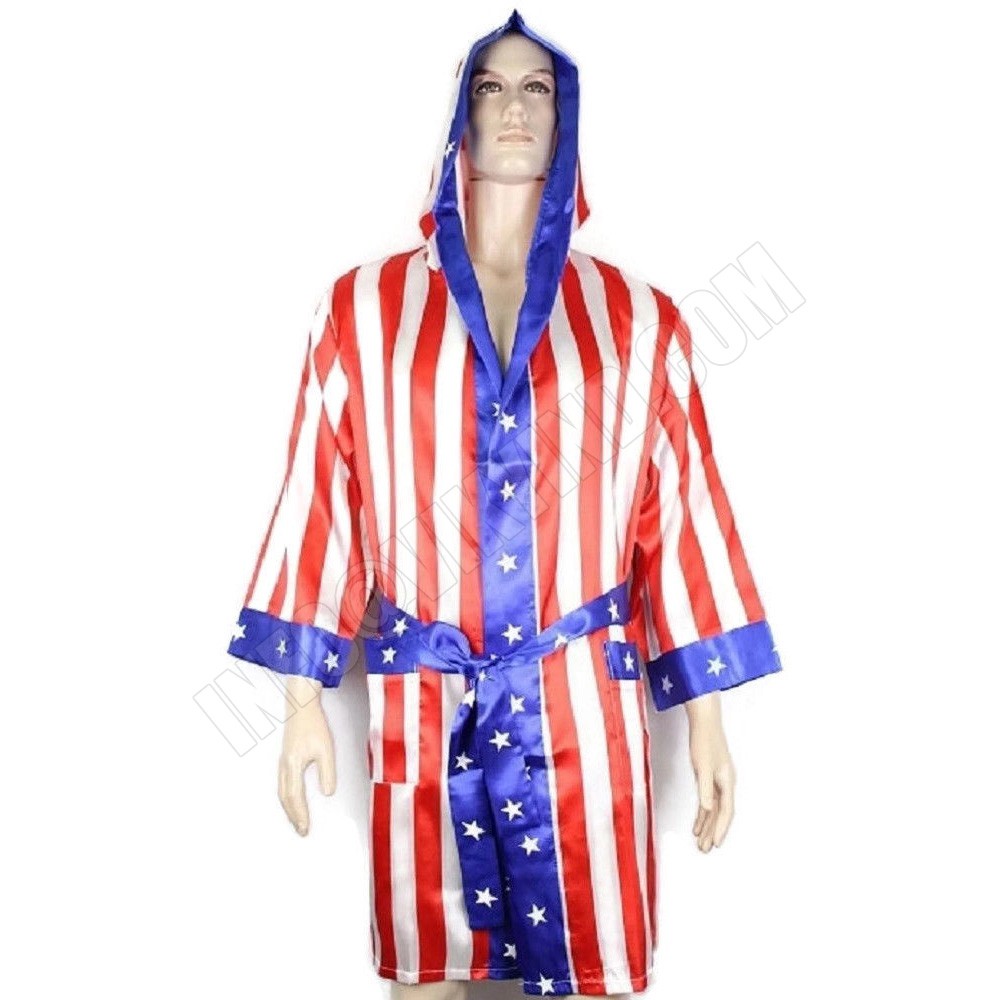 新到货世界冠军全长拳击长袍戴兜帽的由viky行业 - buy custom boxing