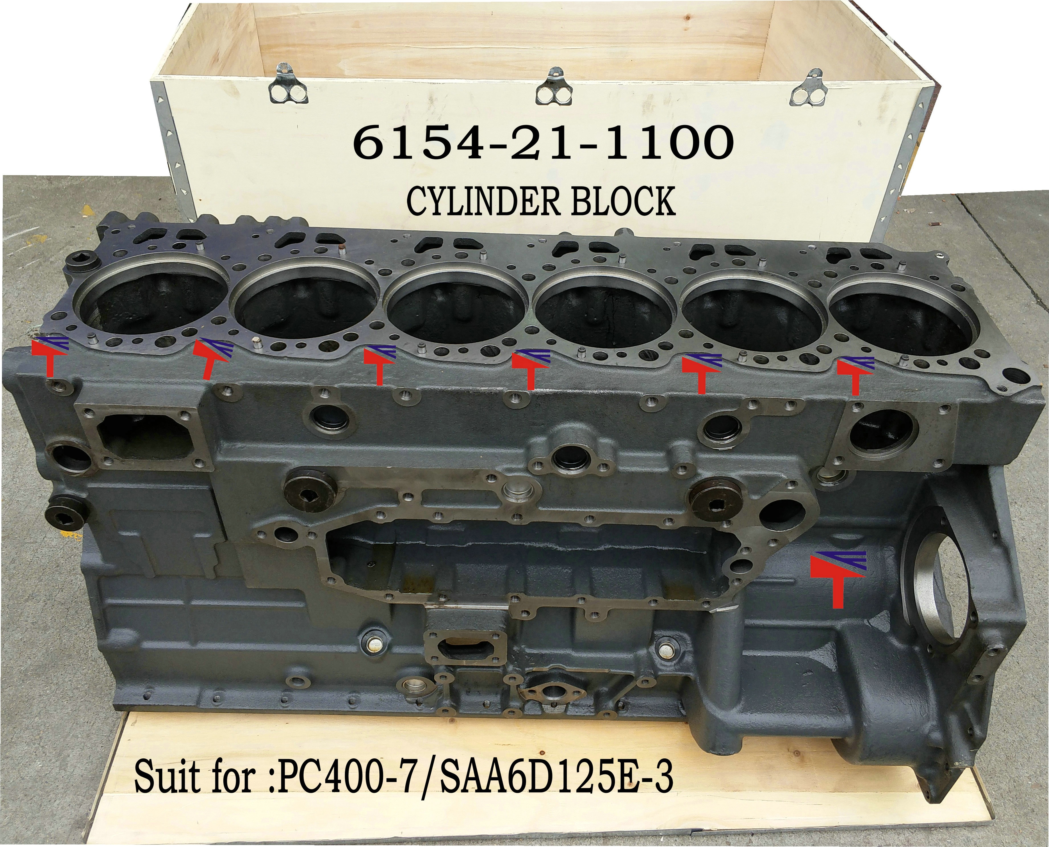 Komatsu Diesel Engine Cylinder Head 6251-11-1100 for WA470-6