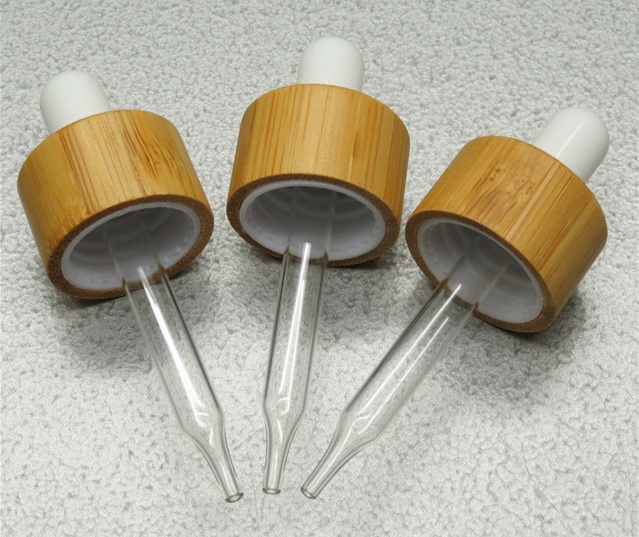 Hot Sale Unique Luxury Bamboo Dropper Bottle  Eyelash Serum Essential Oil Bamboo Bottle With Dropper