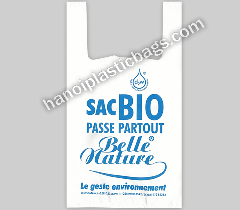 Cheap soft loop plasticbags/ Flexi handle bags Vietnam made in