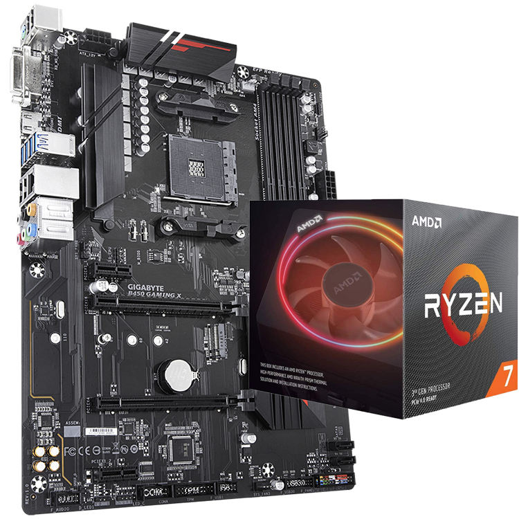 Used GIGABYTE B450 Gaming X AM4 Motherboard for AMD Ryzen 5