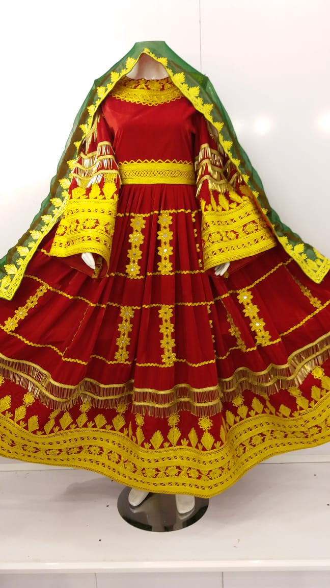 Customized Handmade Kuchi Tribal Afghan Dress
